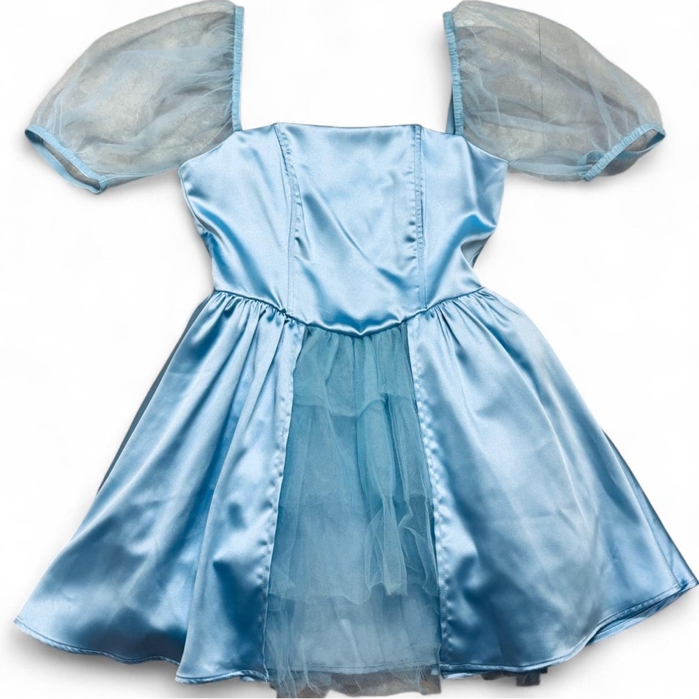 Sugar Thrillz - I’ve got you babe baby doll dress - Blue - Small